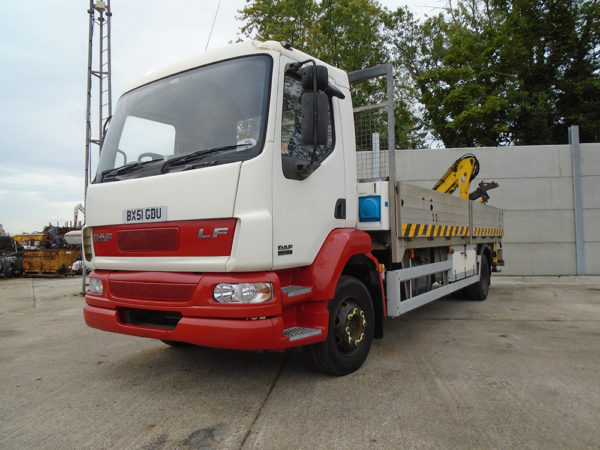 2002 DAF LF55-180Ti 13Ton,22ft Dropside,Atlas 60-1 crane