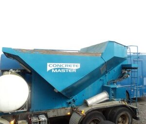 Concrete Master Batch Mixer, 10Cu Meter, Watertank and Cement Tank, Isuzu Diesel Powerpack.