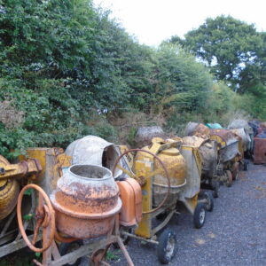 Concrete Mixers x 12 All Sizes, For Spares or Repairs, Export, Loading Available