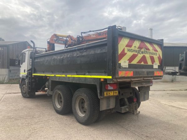 2008/57 MAN 26-285 6X4 MANUAL ATLAS GRAB, TWIN CONTROLS, STEEL BODY TIPPER  VERY TIDY - Image 4